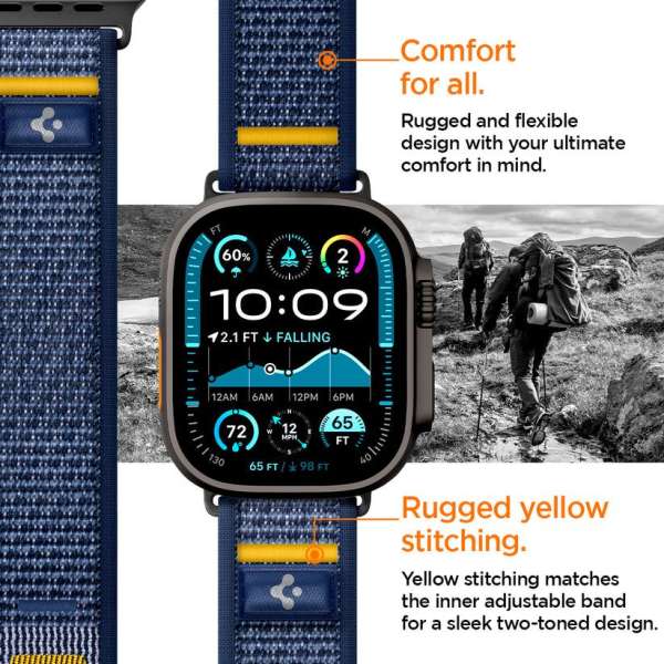 Spigen Athlex Air Active Band for Apple Watch 49mm/46mm/45mm/44mm Active Navy