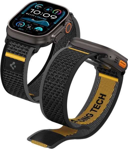 Spigen Athlex Air Active Band for Apple Watch 49mm/46mm/45mm/44mm Black