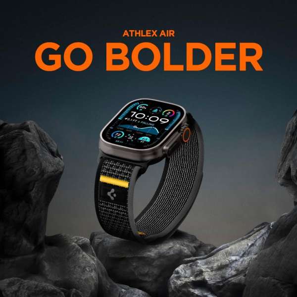 Spigen Athlex Air Active Band for Apple Watch 49mm/46mm/45mm/44mm Black