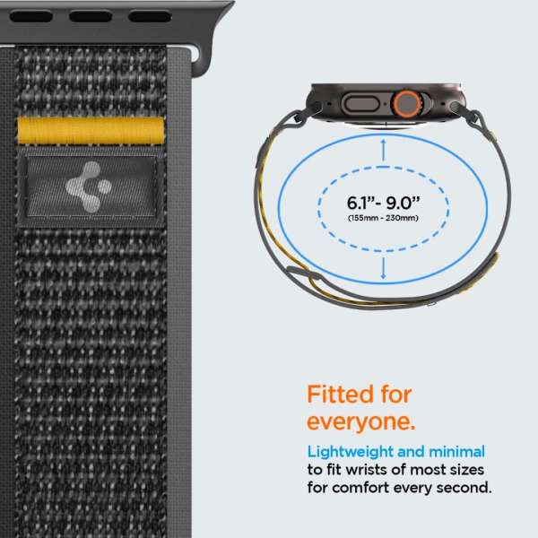 Spigen Athlex Air Active Band for Apple Watch 49mm/46mm/45mm/44mm Black