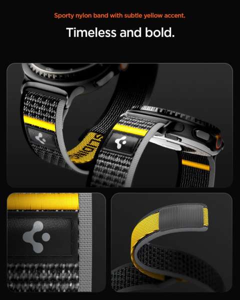 Spigen Athlex Air Active Band for Samsung Galaxy Watch 8 46mm/44mm/40mm Black