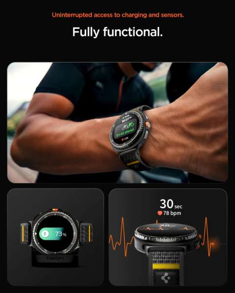 Spigen Athlex Air Active Band for Samsung Galaxy Watch 8 46mm/44mm/40mm Black