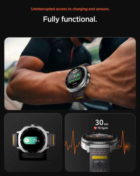 Spigen Athlex Air Band for Samsung Galaxy Watch 8 46mm/44mm/40mm Gray