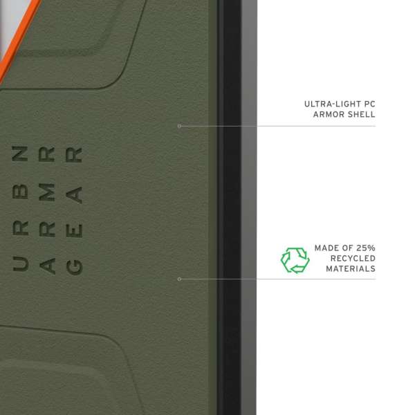 UAG Civilian case for Samsung Galaxy S26 Ultra Olive Drab/Orange