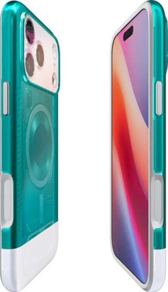 Spigen Classic C1 MagSafe case for iPhone 17 Pro Bondi Blue