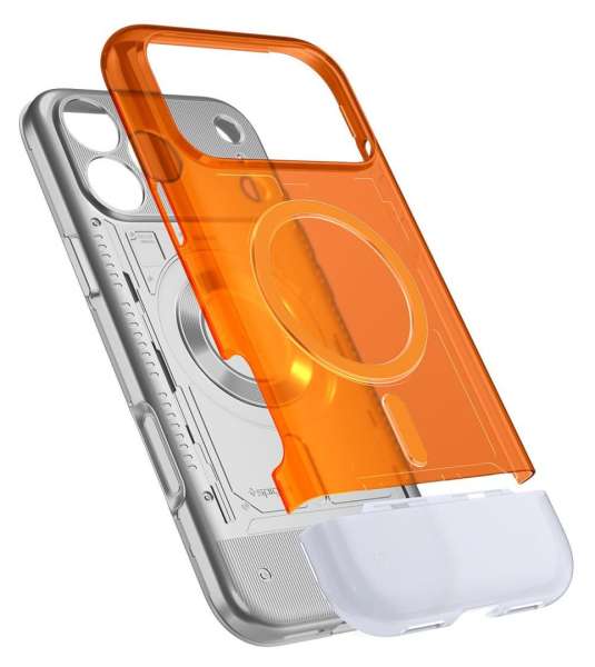 Spigen Classic C1 MagSafe case for iPhone 17 Pro Max Tangerine