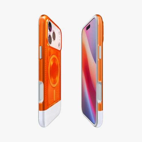 Spigen Classic C1 MagSafe case for iPhone 17 Pro Tangerine