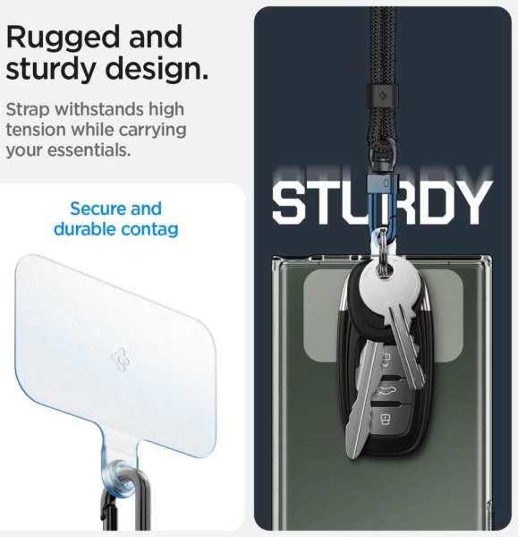Spigen Crossbody Strap + Wrist Strap + ConTag