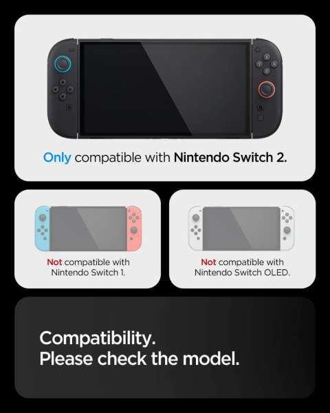Spigen Dual Grip for Nintendo Switch 2 Black