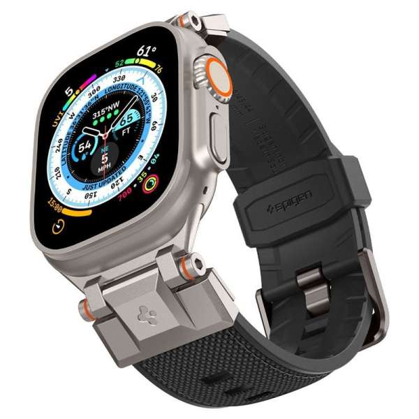 Spigen Dura Pro Armor Band, black - Apple Watch 49mm/45mm/44mm/42mm
