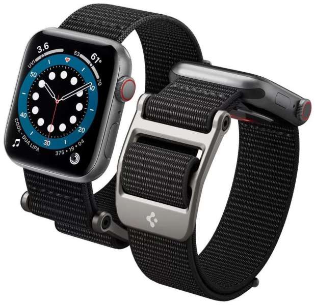 Spigen DuraPro Flex Apple Watch Ultra 2/1 49mm 9/8/7 45mm SE/6/5/4 44mm 3/2/1 42mm Black