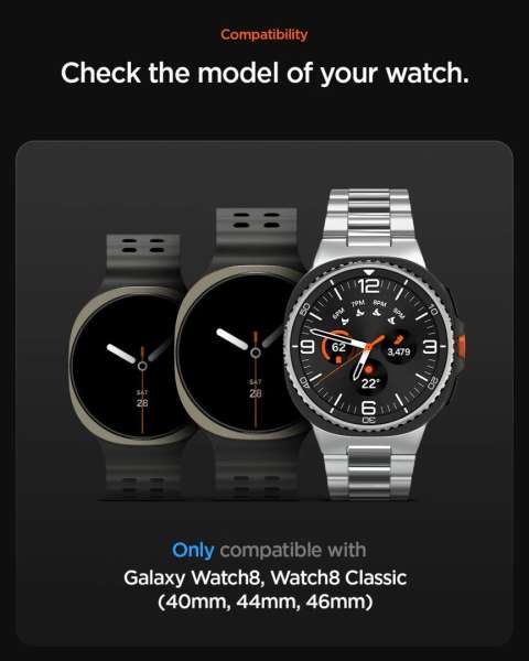 Spigen DuraPro Flex Band for Samsung Galaxy Watch 8 (40/44/46mm) Black