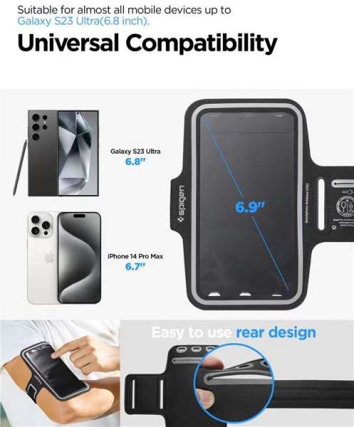 Spigen Dynamic Shield Armband A703 Black