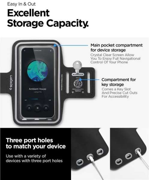 Spigen Dynamic Shield Armband A703 Black