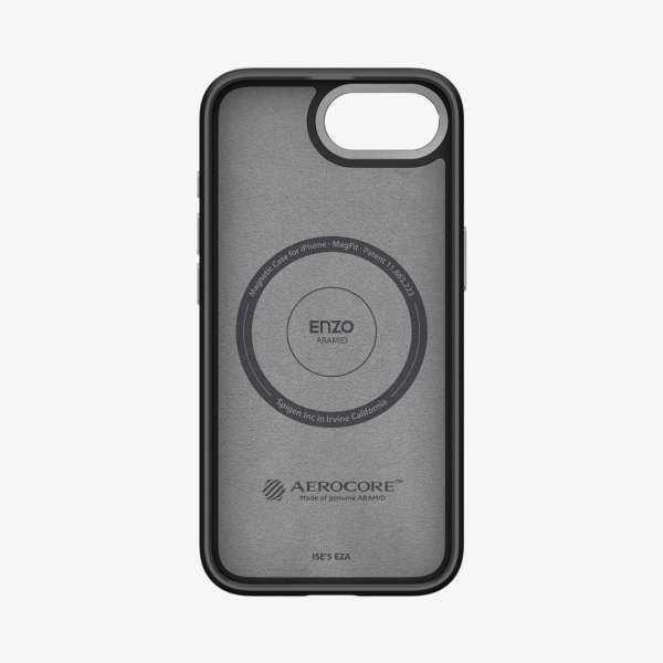 Spigen Enzo Aramid MagSafe case for iPhone 16e Matte Black