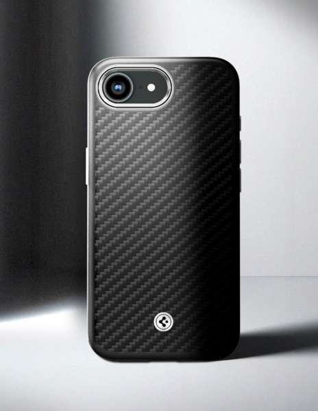 Spigen Enzo Aramid MagSafe case for iPhone 16e Matte Black