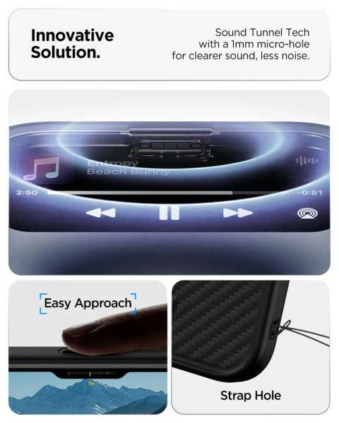 Spigen Enzo Aramid T case for iPhone 17 Pro Black