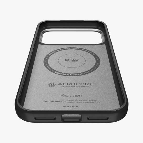 Spigen Enzo Aramid T case for iPhone 17 Pro Max Black