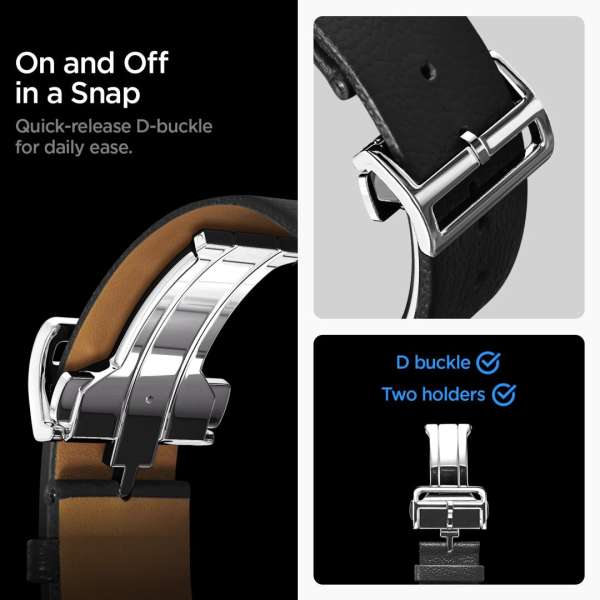 Spigen Enzo Band for Samsung Galaxy Watch 8 46mm/44mm/40mm Black