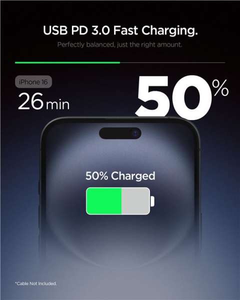 Spigen Essential 20W Wall Charger EE201EU Black