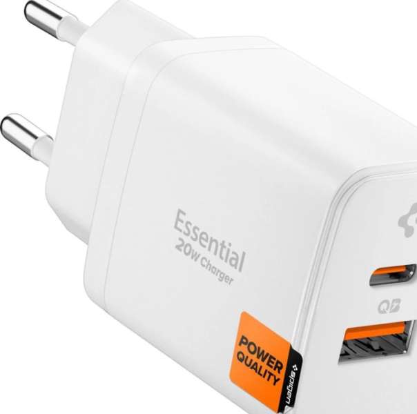 Spigen Essential 20W Wall Charger White