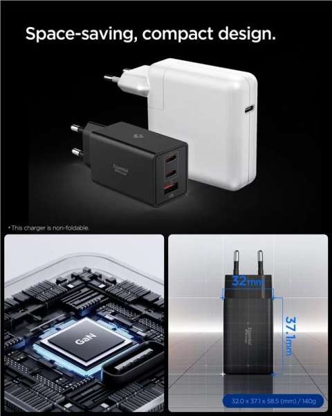 Spigen Essential 67W Wall Charger Black