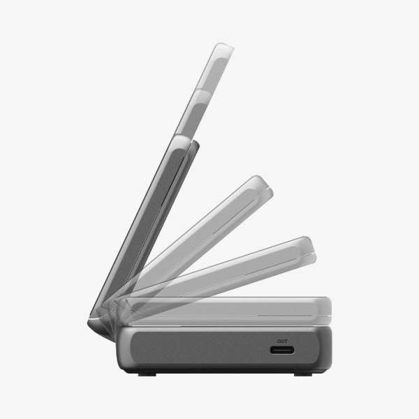 Spigen Essential MagSafe 2-in-1+C Wireless Charger Black