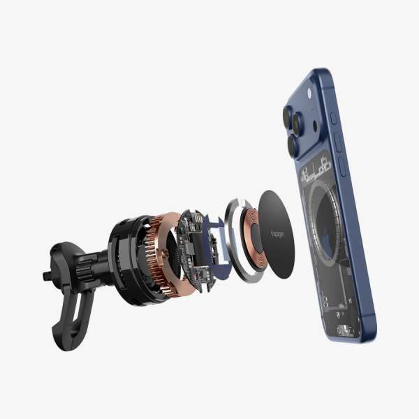 Spigen Essential Qi2.2 25W Hook Car Mount Black