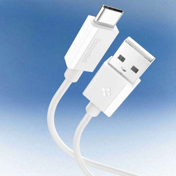Spigen Essential USB-A to USB-C 60W Cable 2m White