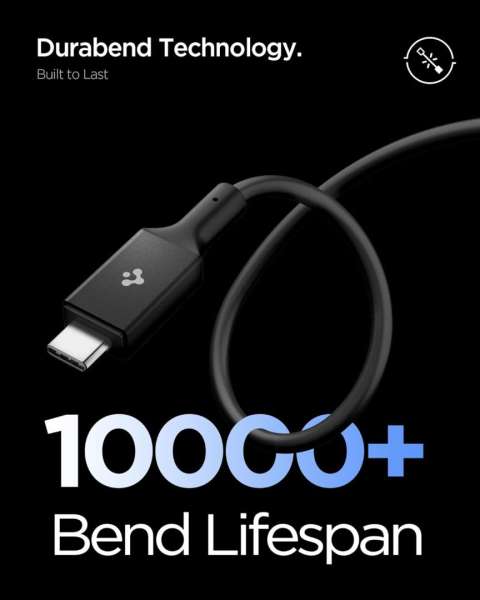 Spigen Essential USB C to USB C 100W Cable 2m Black
