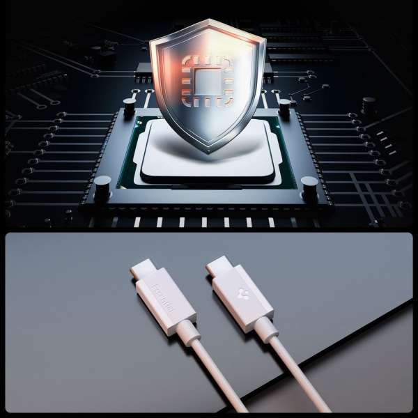 Spigen Essential USB-C to USB-C 60W cable 1m White