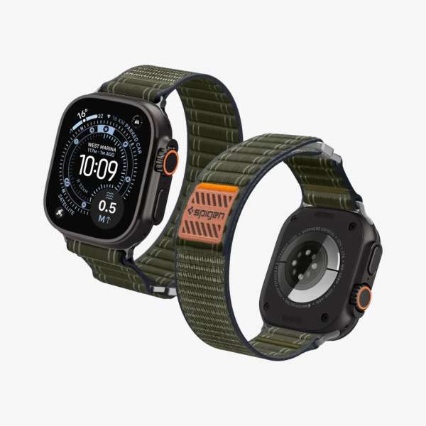 Spigen Fabric Band for Apple Watch 49mm/46mm/45mm/44mm Green