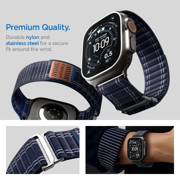 Spigen Fabric Band for Apple Watch 49mm/46mm/45mm/44mm Navy