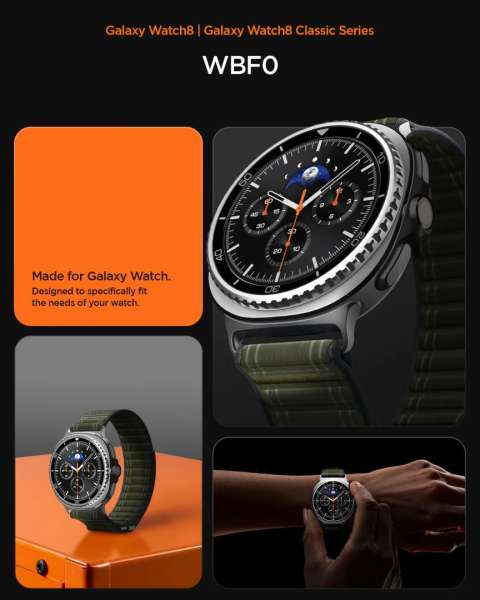Spigen Fabric Band for Samsung Galaxy Watch 8 46mm/44mm/40mm Green