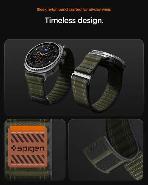 Spigen Fabric Band for Samsung Galaxy Watch 8 46mm/44mm/40mm Green