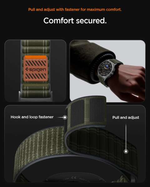 Spigen Fabric Band for Samsung Galaxy Watch 8 46mm/44mm/40mm Green