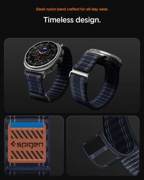 Spigen Fabric Band for Samsung Galaxy Watch 8 46mm/44mm/40mm Navy