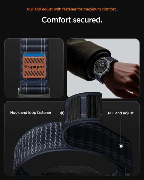 Spigen Fabric Band for Samsung Galaxy Watch 8 46mm/44mm/40mm Navy