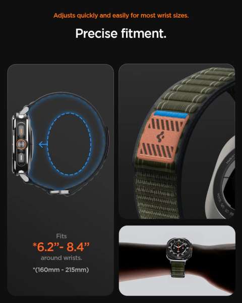 Spigen Fabric Band for Samsung Galaxy Watch Ultra 47mm Green