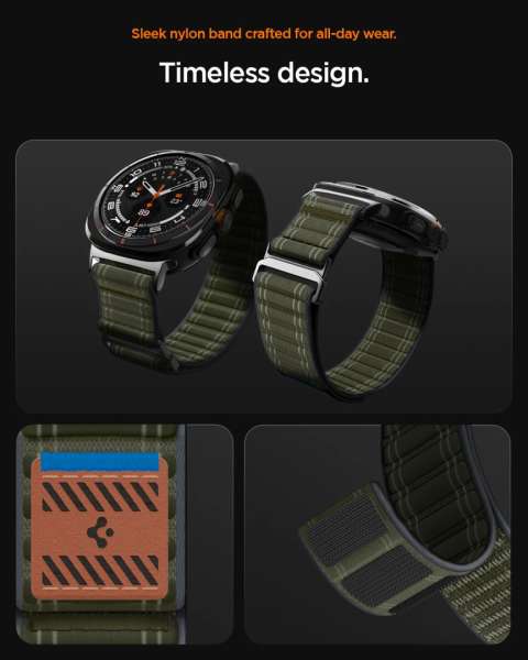 Spigen Fabric Band for Samsung Galaxy Watch Ultra 47mm Green