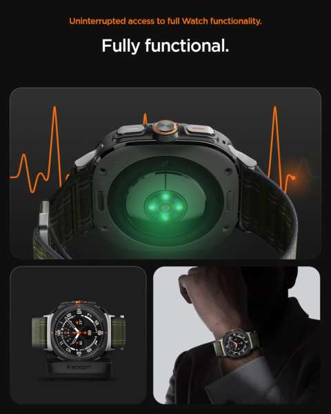 Spigen Fabric Band for Samsung Galaxy Watch Ultra 47mm Green