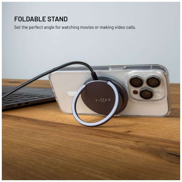 FIXED Wireless töltő Magsafe támogatással, szürke