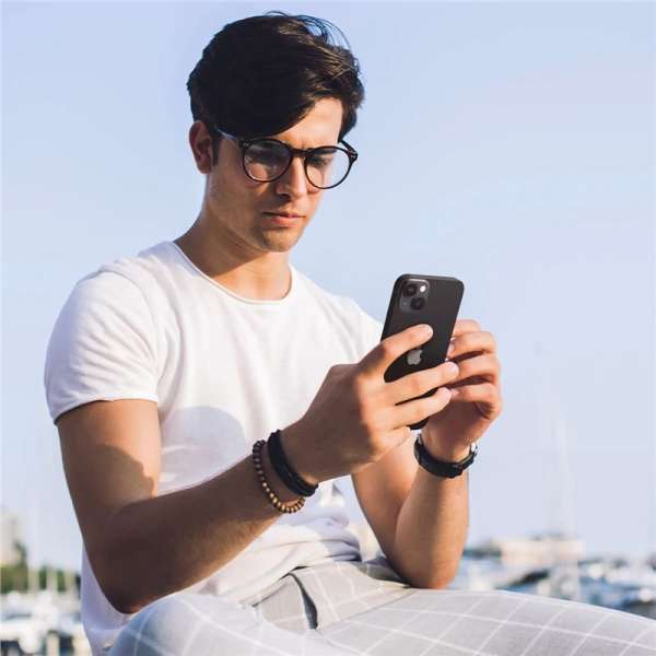 Spigen Glass EZ Fit Optik Pro 2 Pack, black - iPhone 15/15 Plus/14/14 Plus