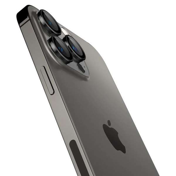 Spigen Glass EZ Fit Optik Pro 2 Pack, black - iPhone 15 Pro/15 Pro Max/14 Pro/14 Pro Max