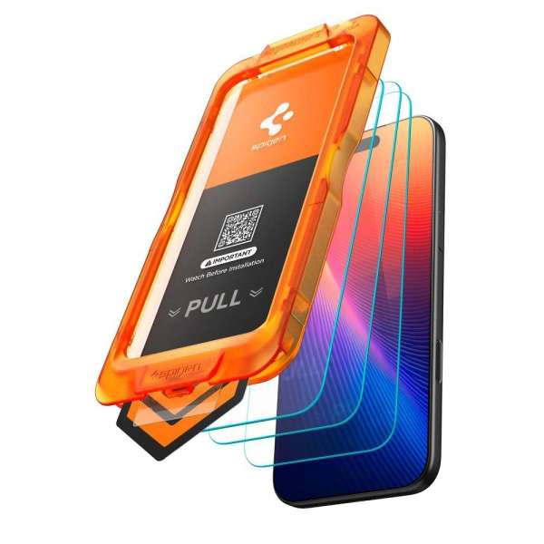 Spigen Glass tR AlignMaster S for iPhone 17 Pro 3 Pack