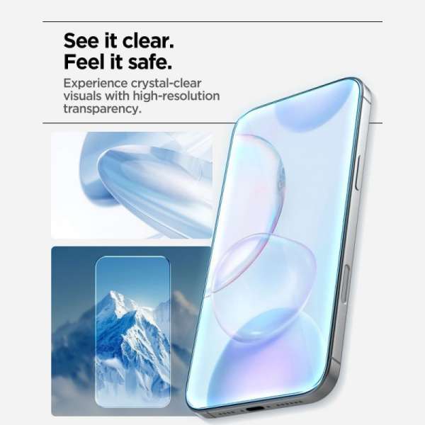 Spigen Glass tR AlignMaster S for iPhone 17 3 Pack