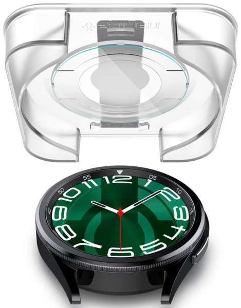 Spigen Glass tR EZ Fit 2 Pack for Samsung Galaxy Watch6 Classic 47mm