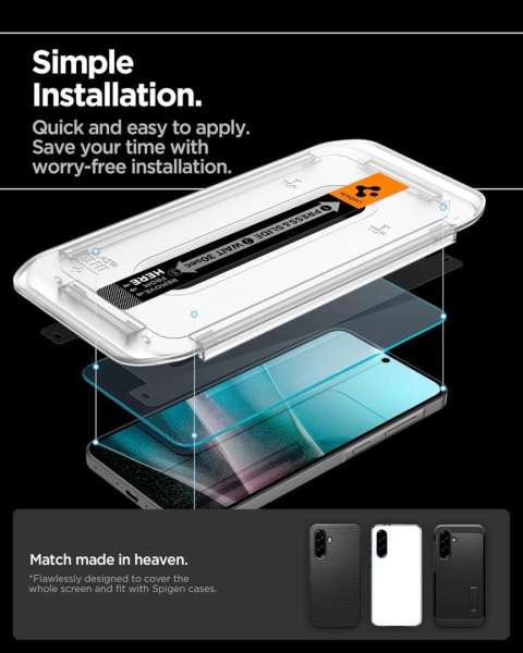 Spigen Glass tR EZ Fit 2 Pack Samsung Galaxy A36 5G Tranparency