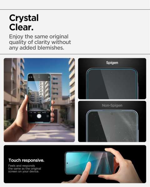 Spigen Glass tR EZ Fit 2 Pack Samsung Galaxy A36 5G Tranparency