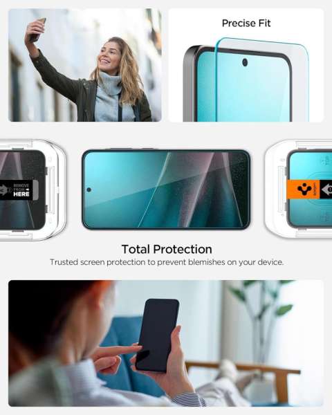 Spigen Glass tR EZ Fit 2 Pack Samsung Galaxy A36 5G Tranparency